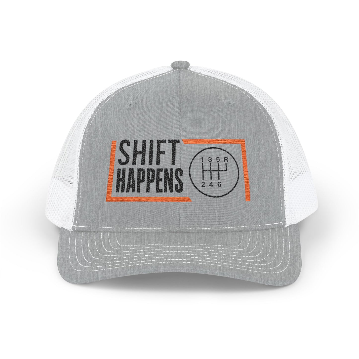 Fun Embroidered Snapback Cap for Car Lovers, Shift Happens Hat, Gift for Gearheads, Casual Style Baseball Cap, Trendy Automotive Merch